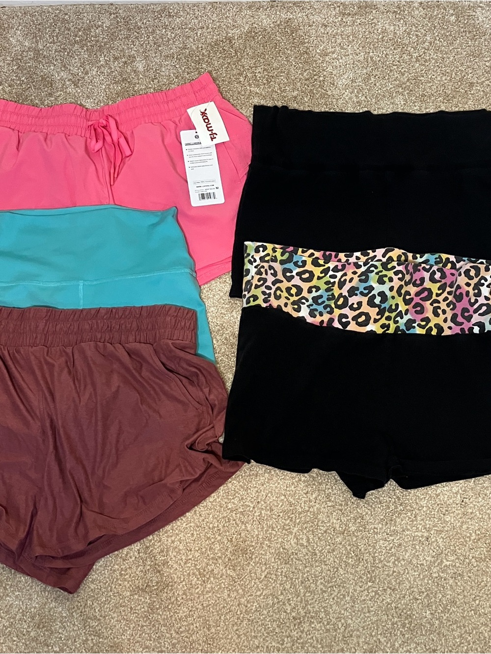 5 pairs of shorts L/M women or girls
